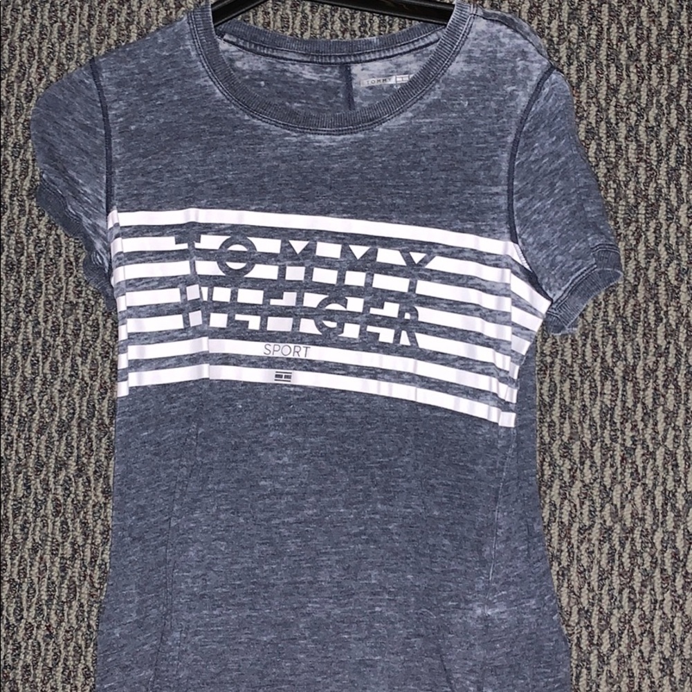 Distressed Tommy Hilfiger tee shirt